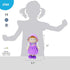 June Garden 12" Soft Dolly Laura - Stuffed Baby Doll Gift for 1-3 Year Old Girls in Purple Dress