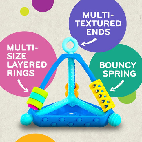 6-12 Pack 1 Mobi Wigloo Activity Toy - Sensory Activities for Toddlers and Kids, Teething Toy Made with Food Grade