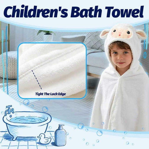 RNYBFPT Hood31.5 31.5 Inch, Hooded Baby Towel- Large Baby Towel with x Natural toddler towels,Ultra Soft and Absorbent