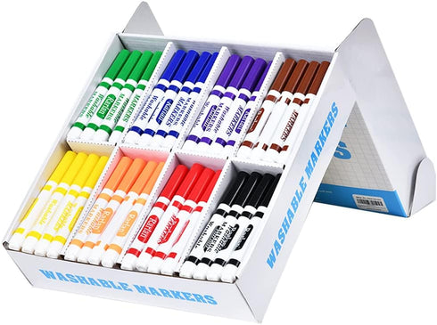 Rarlan pack, 8 160 Count Washable Markers Bulk, Markers for Kids, Bulk Colors