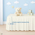 28" 52" 14" Cottington Lane Ivory Crib Skirt Dust Ruffle, Soft & Durable Nursery Crib Toddler Bedding Skirt for Baby