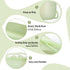 sicyeast 2000ml Silicone Travel Bottle Sterilizer Bags | Microwave Steam Sterilizer Bags for Baby Bottles, Breast Pump