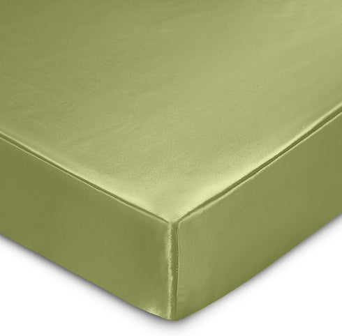 SiinvdaBZX Satin Mini Crib Sheets 38 x 24In, Silky Soft Mini Portable Crib Sheets Mattress Cover Portable Playard Sheets with 5In Deep Pocket, Great for Baby Hair (Sage Green) by SiinvdaBZX