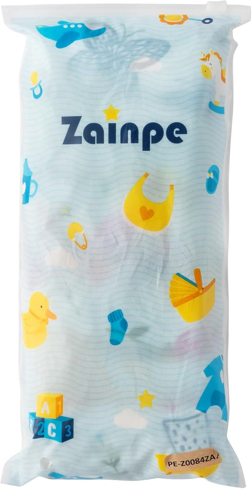 Zainpe 6Pcs Snap Muslin Cotton Baby Bibs Infants Feeding Bib Adjustable Soft Drool Bibs for Toddlers Girl Boy