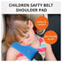 2PC Blue Seat Belt Pillow for Kids - Carseat Pillow Protector for Toddler Travel and Kids Seat Belt Covers