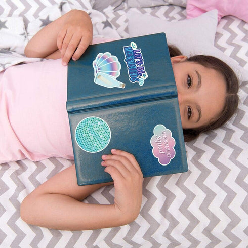 Mermaid Stickers (60pcs) for Laptop, Skateboard, Notebooks, Waterproof PVC for Kids and Adults