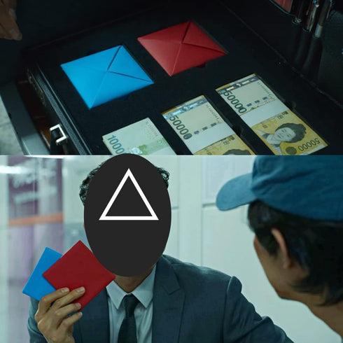Ddakji(Ttakji) Game 4 Set - Sticker + Invitation Card from The TV Series Korean Traditional Game Kit