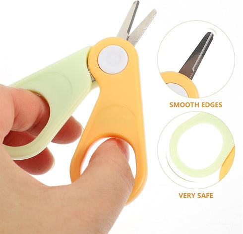 Set 4pcs Nail Clippers Kit Grooming Newborn Manicure Tools Yellow Nail Care Accessories for Boys