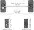 Fridge Lock (2 Pack), Refrigerator Lock with Keys for Fridge, Cabinet, Drawers, and Child Safety (Black)