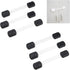 Child Safety Locks (Black) | Set of 6 to Prevent Injury and Opening Doors, Cabinets, Toilet Seats