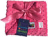 Reversible Unisex Children's Soft Baby Blanket Minky Dot, Choose Color, Hot Pink
