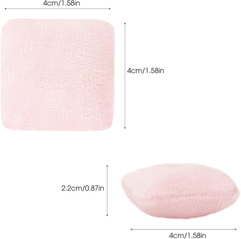 10Pcs 1:12 Set Mini Cushions Pink Pillow for Tiny Decoration Furniture Model Scale Miniature Dollhouse Sofa Pillows