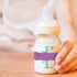 Personalized Water Bottle Name Bands, Custom Silicone Baby Bottle Labels for Daycare Reusable, Laser Engraving Bottle