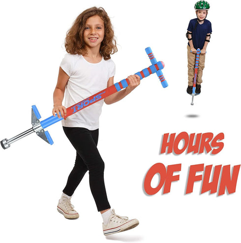 New Bounce Pogo Stick for Kids, Sport Edition, 40 to 80 Lbs, Quality Easy Grip for Hours of Fun
