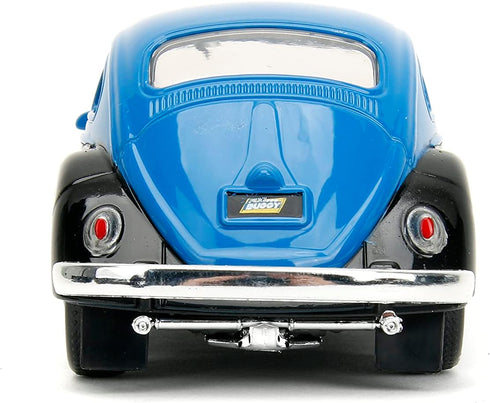 Punch Buggy 1:32 Scale 1959 Volkswagen Beetle Die-cast Car with Mini Gloves Accessory in Blue
