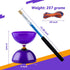 Pro Diabolo Yoyo Triple Bearing Chinese Yoyo, 5” Purple Diabolo Toy for Kids and Adults, Includes 2 Carbon Sticks & Bag
