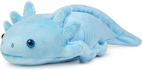 ZHONGXIN MADE Axolotl Plush - Blue Axolotl Stuffed Animal, Realistic 20" Cute Ambystoma Creepy Amphibians Plush Toys, Unique Plush Gift Collection for Kids