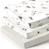 Stretchy Ultra Soft Jersey Knit Pack and Play Sheets Set 3 Pack,