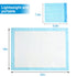 50 Pack 3-Layer 24x18 Clearworld Disposable Changing Pad, Waterproof Baby Disposable Underpads, Portable Diaper
