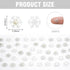 HOMICO 200 Pieces Mini Snowflakes for Craft Dollhouse Miniatures Transparent Tiny Snowflakes Tiny Christmas
