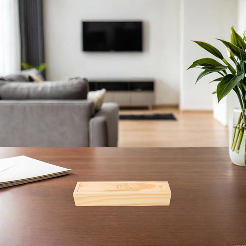 ERINGOGO Baby Announcement Pregnancy Box: Pregnancy Test Box for Announcement Reveal - Wood Souvenir Holder Memory
