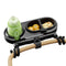 Rivonthex Universal Stroller Snack Tray, Stroller Tray Attachment with Flexible Silicone Arm Gripper