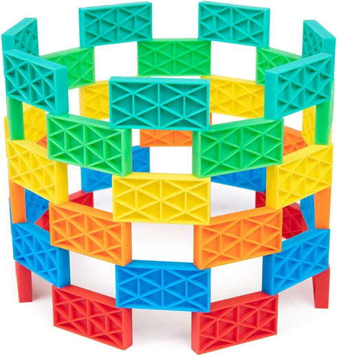 Bulk Kinetic Domino Kit | 204pc Dominoes Set, STEM STEAM Small Toys, Family Games for Kids