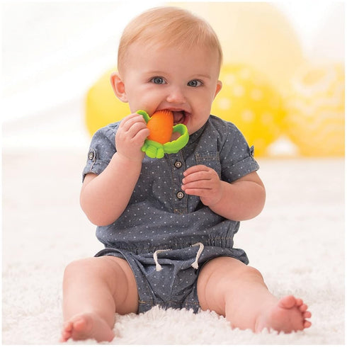 Gerrit Carrot Glue Tooth Grinder Silicone Soft Tooth Fixer Children's Toys Anti-Eating Hand Grinding Stick Supplies