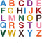 6.5cm Felt Letter Stickers, 52 Pieces Self-Adhesive Foam Alphabet Stickers A-Z, 8 Assorted Colors