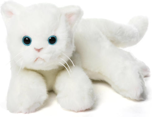 Bearington Collection 15 Inch Muffin Plush White Cat Stuffed Animal
