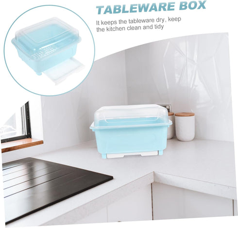 Cabilock Compact Chopstick and Bowl Storage Box, Multi-Functional Kitchen Utensil Organizer for Drying Cutlery