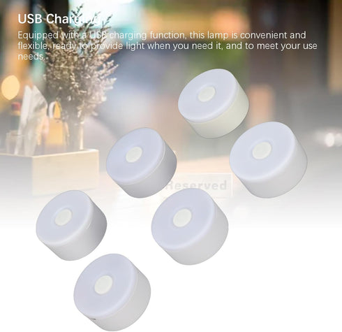 RYGVPR 3 Dimming 500mAh Colors Stepless Bedroom Sleep Light USB Rechargeable Wall Mount LED Night Light Baby Nursing