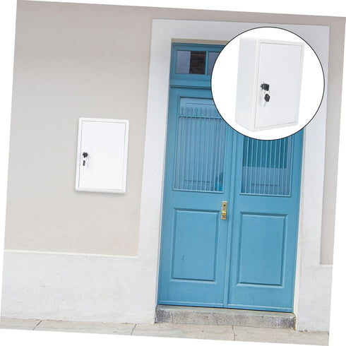 balacoo Wall Mount Milk Box with Lock Versatile Plastic Case for Home Use Secure Storage for Milk Bottles and Mail Easy