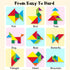 BEESTECH Wooden Tangram Puzzle Book, Travel Games for Kids, Educational Learning Puzzles Toys for Boys and Girls 3-8