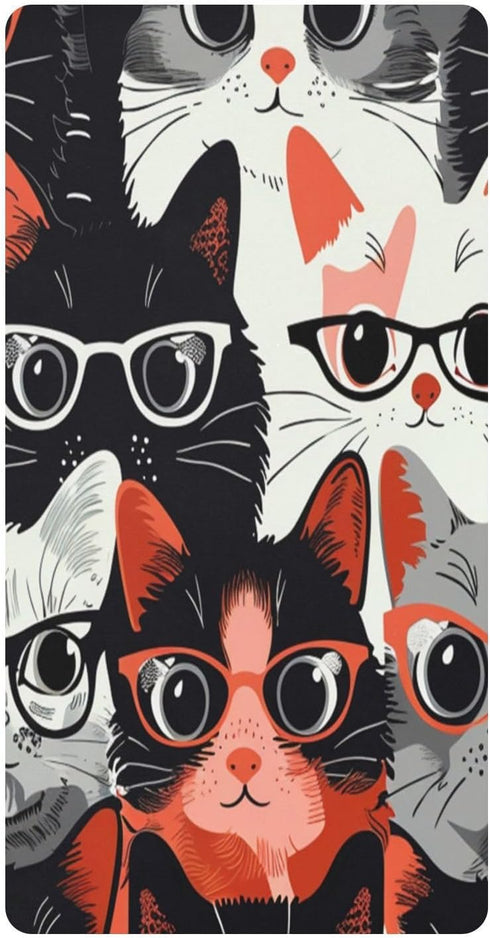 Bseiialft Black White Cats Crib Sheets for Boys Girls Soft and Breathable Cotton
