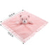 Bear Baby Security Blanket, Soft Fluffy Lovey for Girls, Cuddly Bear Stuffed Gift for Newborn Infants, Pink 13.5 Inch