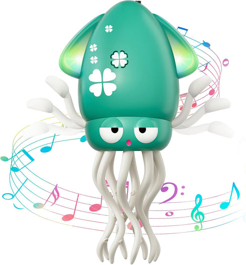 Dancing Squid Baby Toy, Infant Tummy Time Toys for 3-6 Months, Interactive