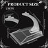 2 5.5~6.3inch 2.0x2.5x2.6inches FINGERINSPIRE PCS Model Plane Display Stand for Displaying for Airplane Models, Clear