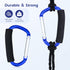 JIALEEY Grocery Bag Shopping Bag Holder - Multi Purpose Snap Hook Stroller Hook Set, Pack of 2, Blue