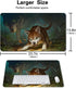 Board Game TCG Playmat Table Mats, 60X35 cm Mousepad for MTG CCG RPG Trading Card Game (Ferocious Pup)