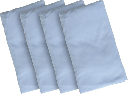 Set 4 Kaplan Early Learning Lightweight Compact Crib Sheet - Blue - of - Soft Breathable Fitted Sheet for Compact Cribs