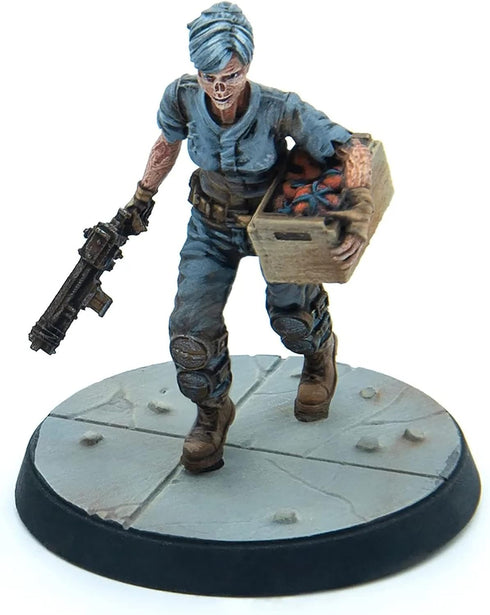 Fallout Wasteland Warfare: Survivors - Ghoul Settlers (The Slog) - 6 Unpainted Resin Miniatures, 32MM Scale Figures