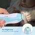 Qidarka Trimmer,Toes Trimmer Baby Nail Clipper,Electric Baby Nail Fingernails Care with LED Light for Newborn,Kids