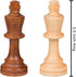 Gugertree Wood Weighted Chess Pieces with 3.5 Inch King, Pieces Only, No Board