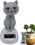 Cute Solar Powered Dancing Cat Doll Figure, Swinging Solar Toy, Car Dashboard Decoration