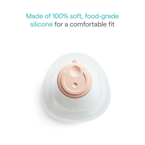 1.5 2 Pack Munchkin Breast Milk Collector Cups with Storage Plug, Food Grade Silicone, BPA Free, Ounces Each - Discreet