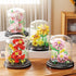 Nipurex 520 Flower Bouquet Building Kit, Hibiscus Flower Building Blocks with Dust Cover, Brick Flowers Building