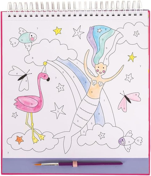 Floss and Rock Paint by Numbers, Fantasy, 10.6-inches Length, Educational Activities for Kids