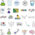 50PCS Chemical Laboratory Equations Stickers for DIY Laptops, Stationery, Phone Case, Skateboard Gifts