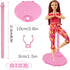 10 PCS Acrylic Doll Stands with Adjustable Waist Clip, Transparent Support Stand for 11 to 13 Inch Dolls